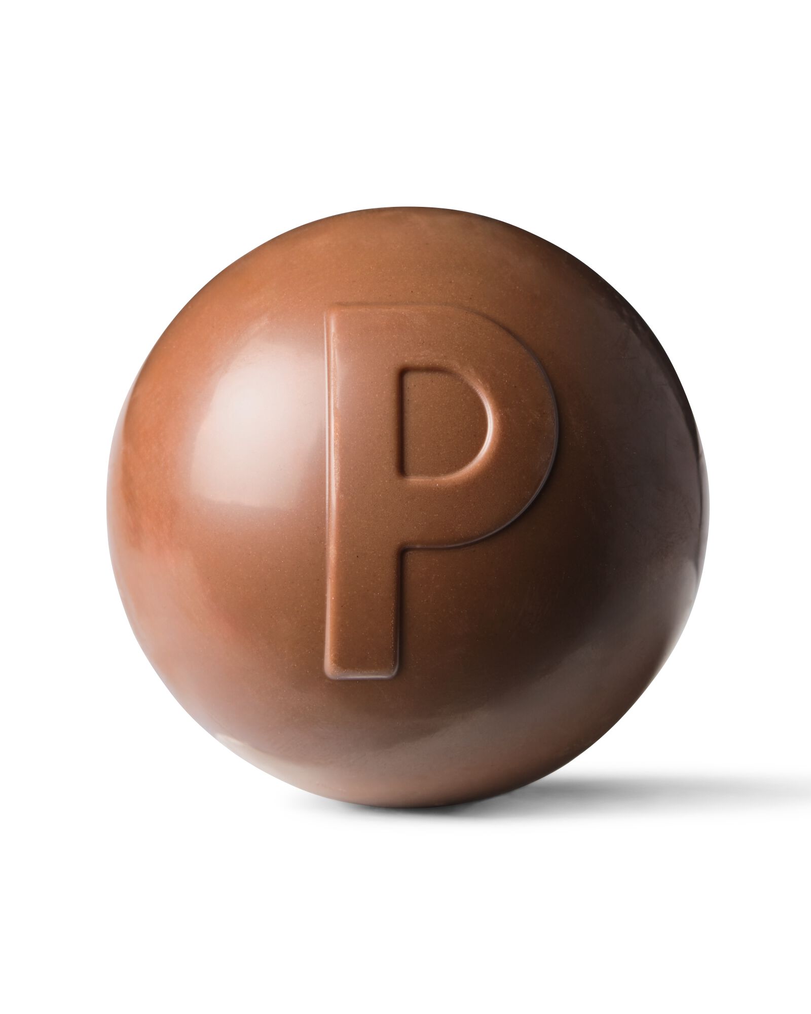 chocobomb au lait avec guimauves en forme de lettre P 45 g P chocolat - 24562615 - HEMA