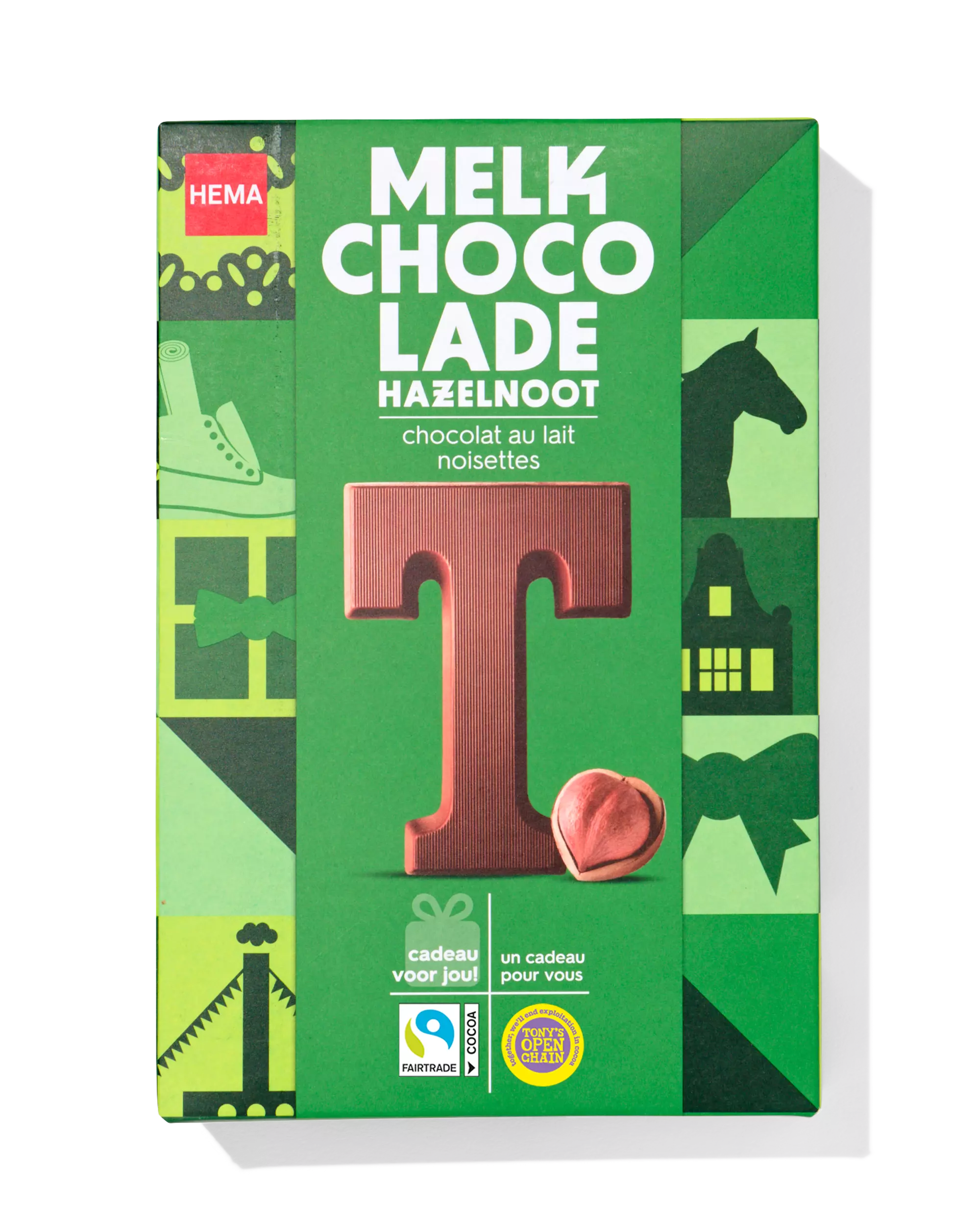 chocoladeletter melk hazelnoot T 140g