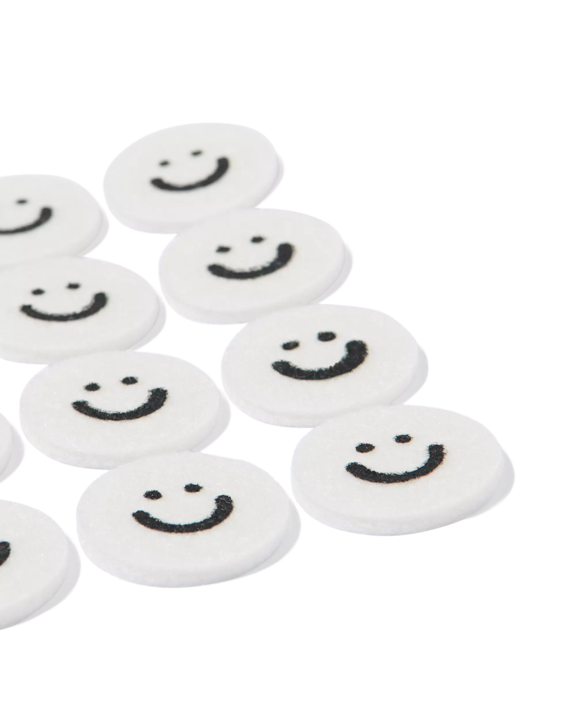 rondelles en feutre  autocollantes Ø 22 mm visages - 16 pièces