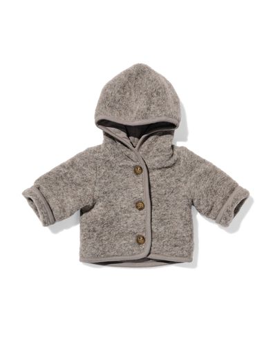 Newborn-Jacke mit Wolle braun braun - 33424020BROWN - HEMA