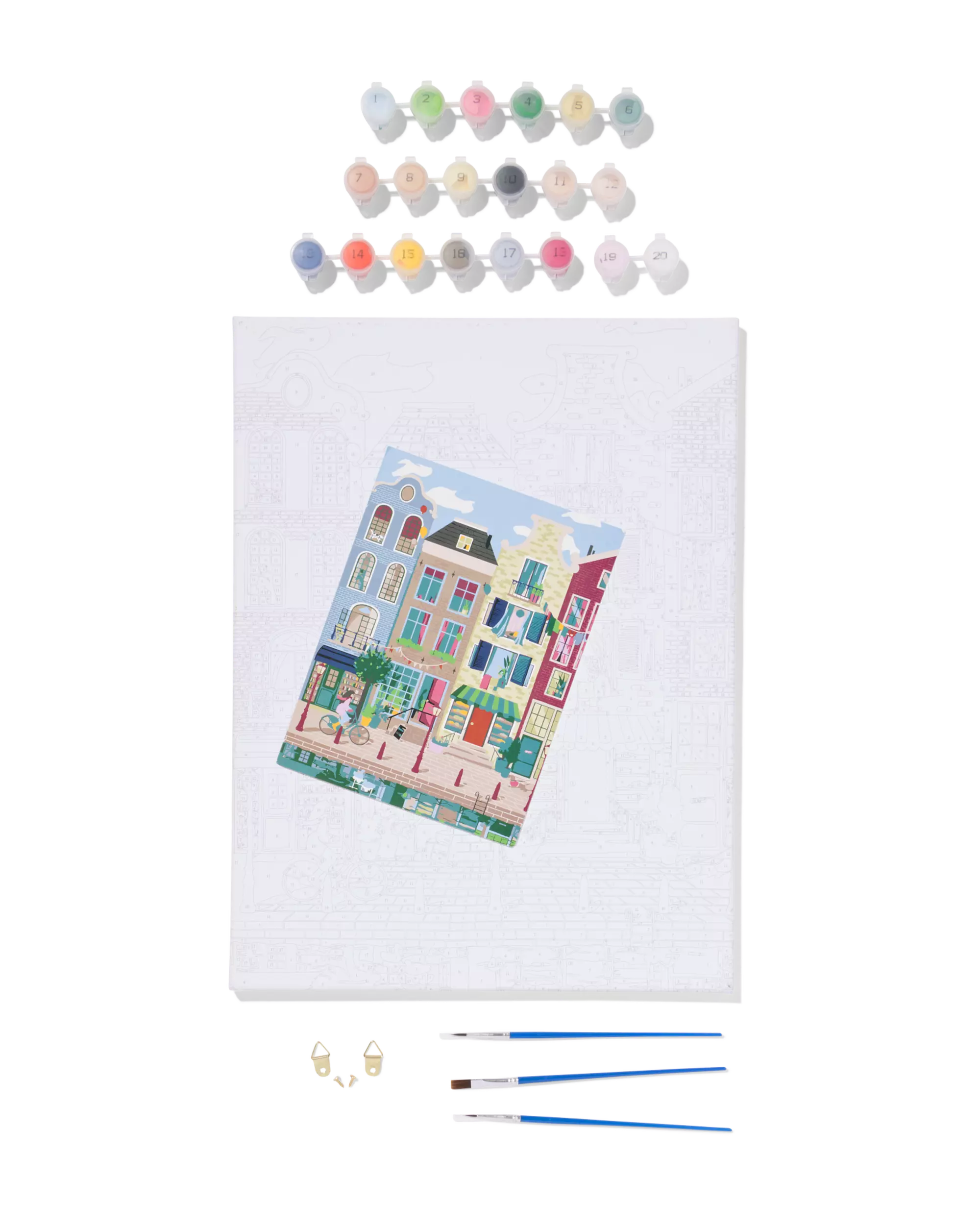schilderen op nummer 30x40cm Amsterdam 