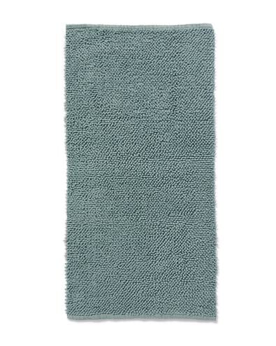 tapis de bain 60x120 cm chenille bleu vert - 5210201 - HEMA