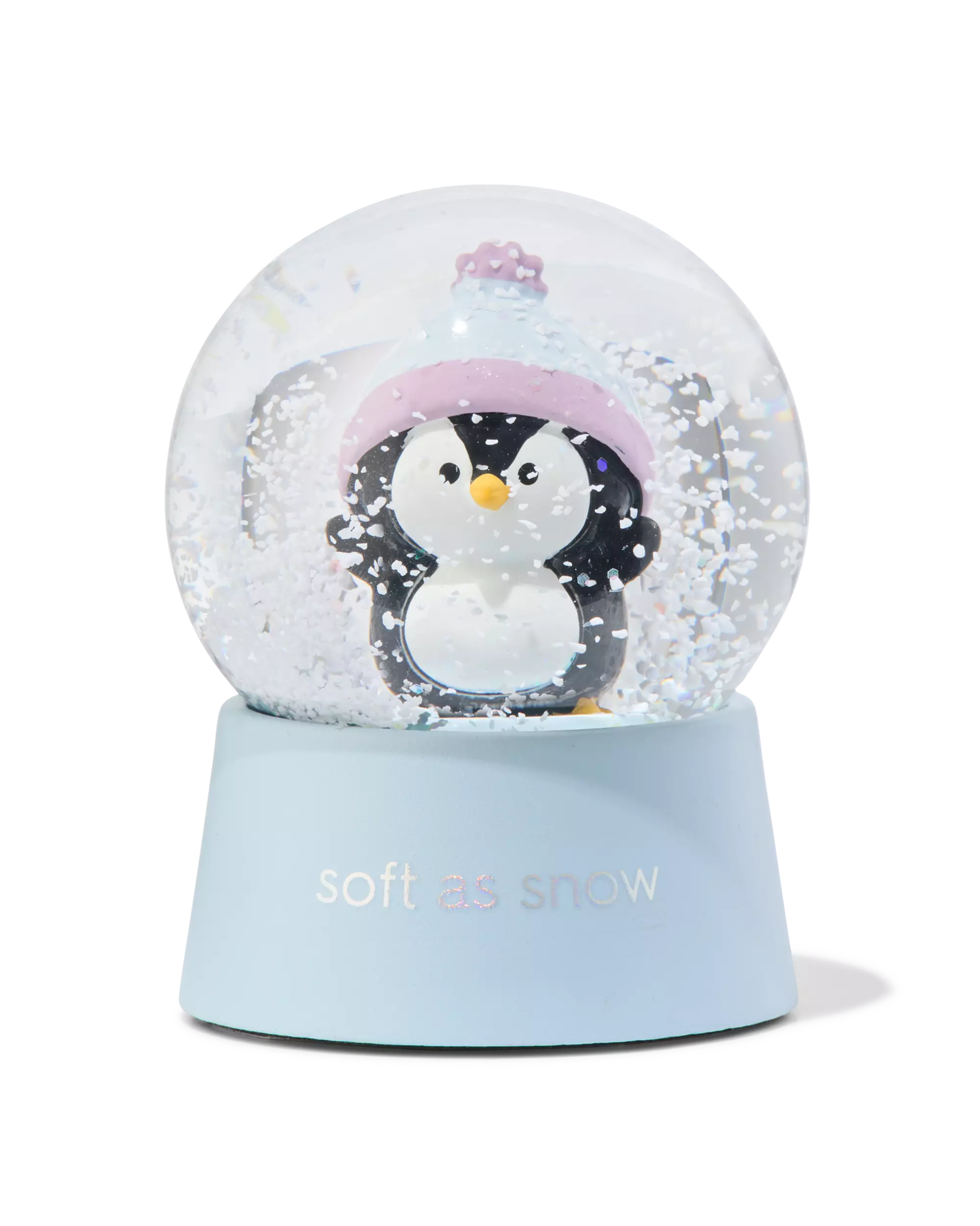 boule à neige ⌀6,5 x 8,5 cm pingouin