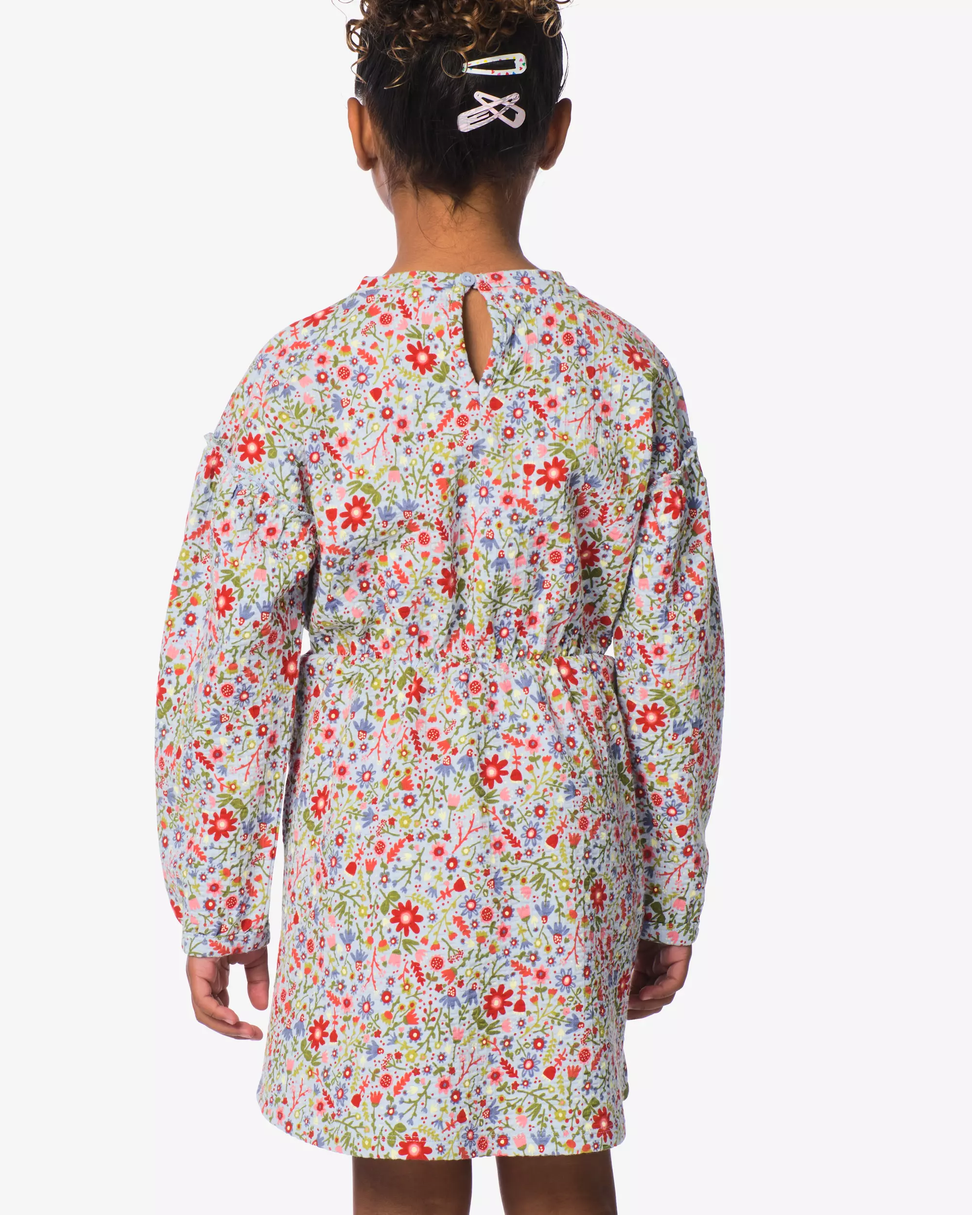 robe enfant coupe classique côtelé fleurs