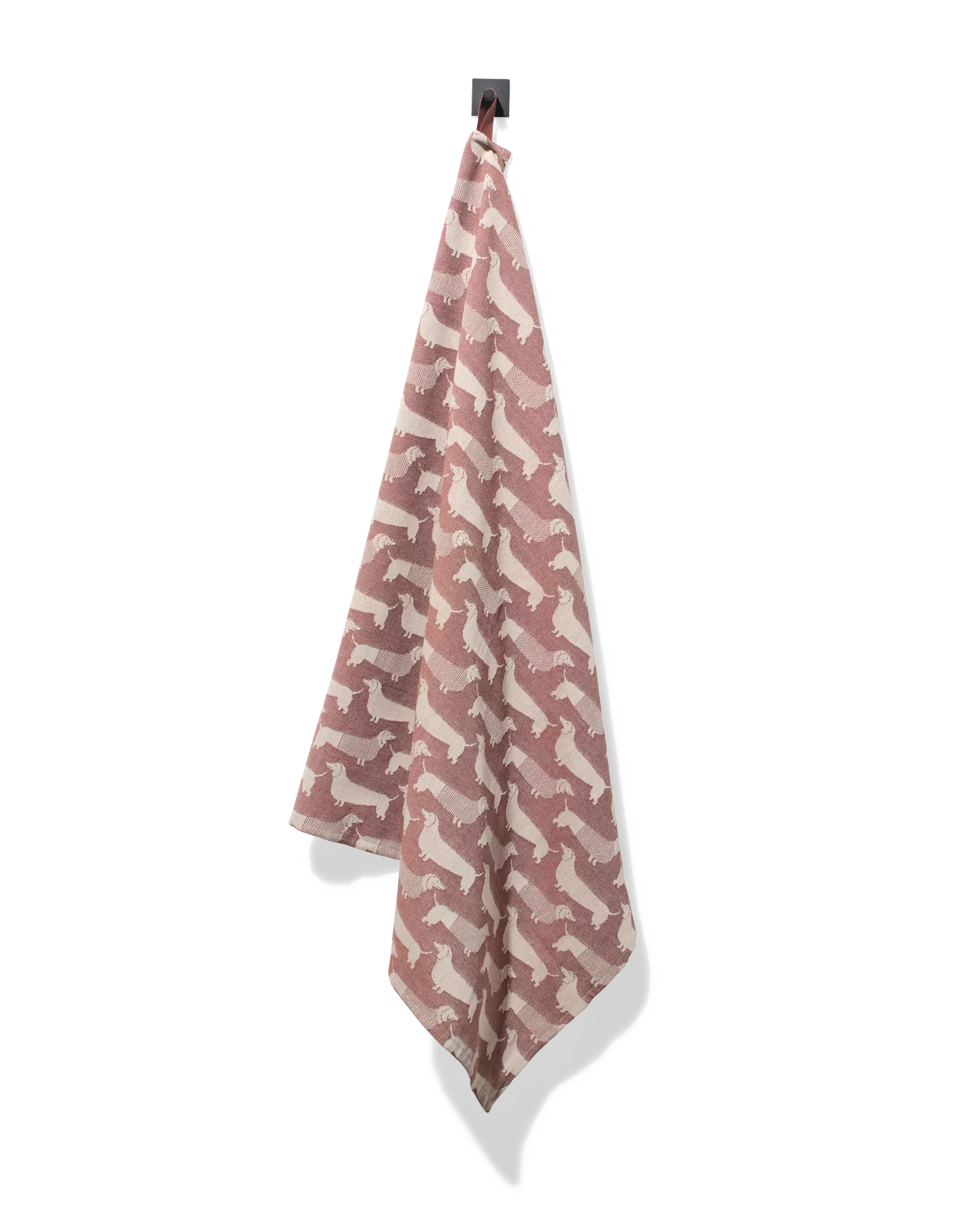 torchon 65 x 65 cm coton chien
