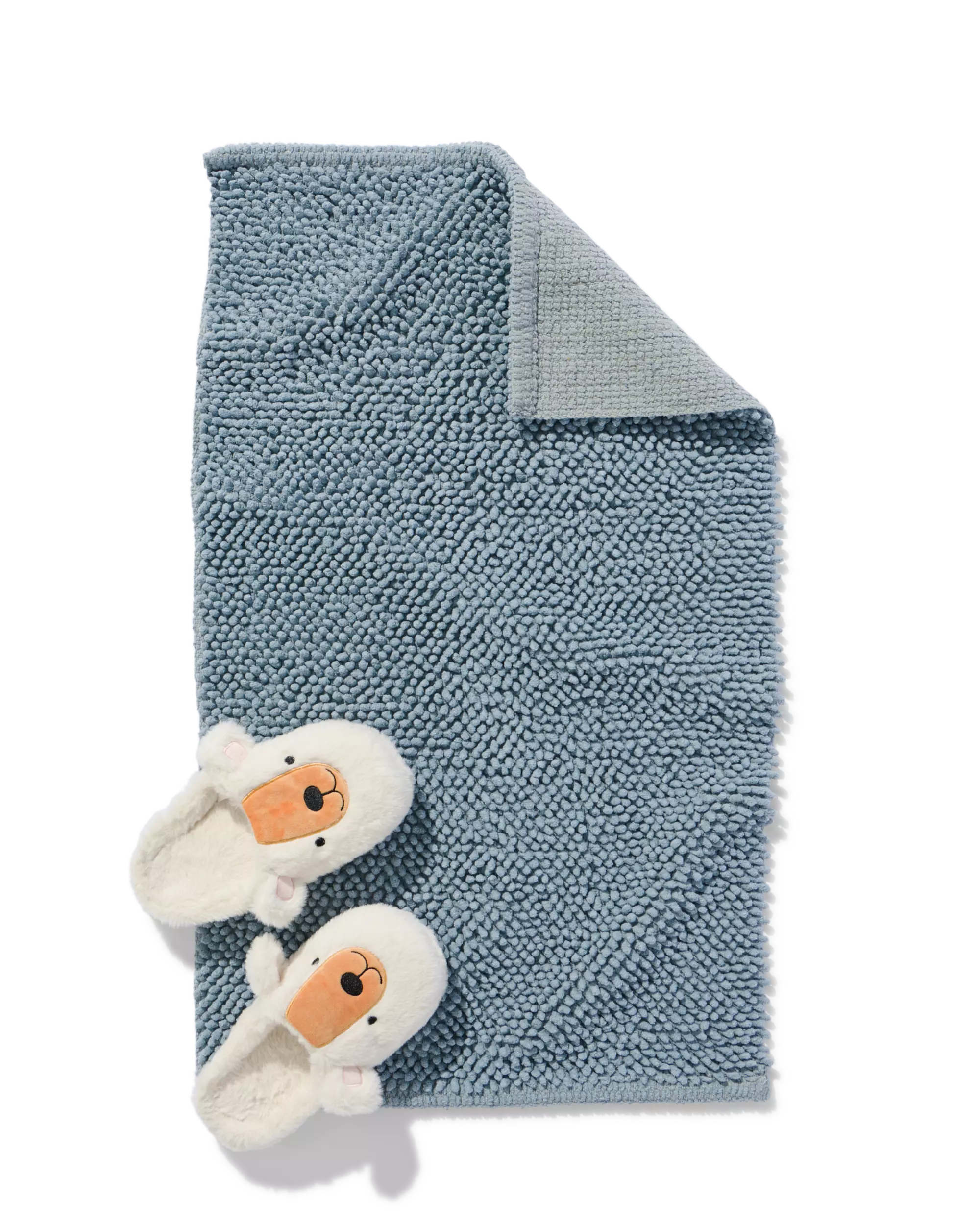 Badematte 50 x 85 cm, Chenille, eisblau