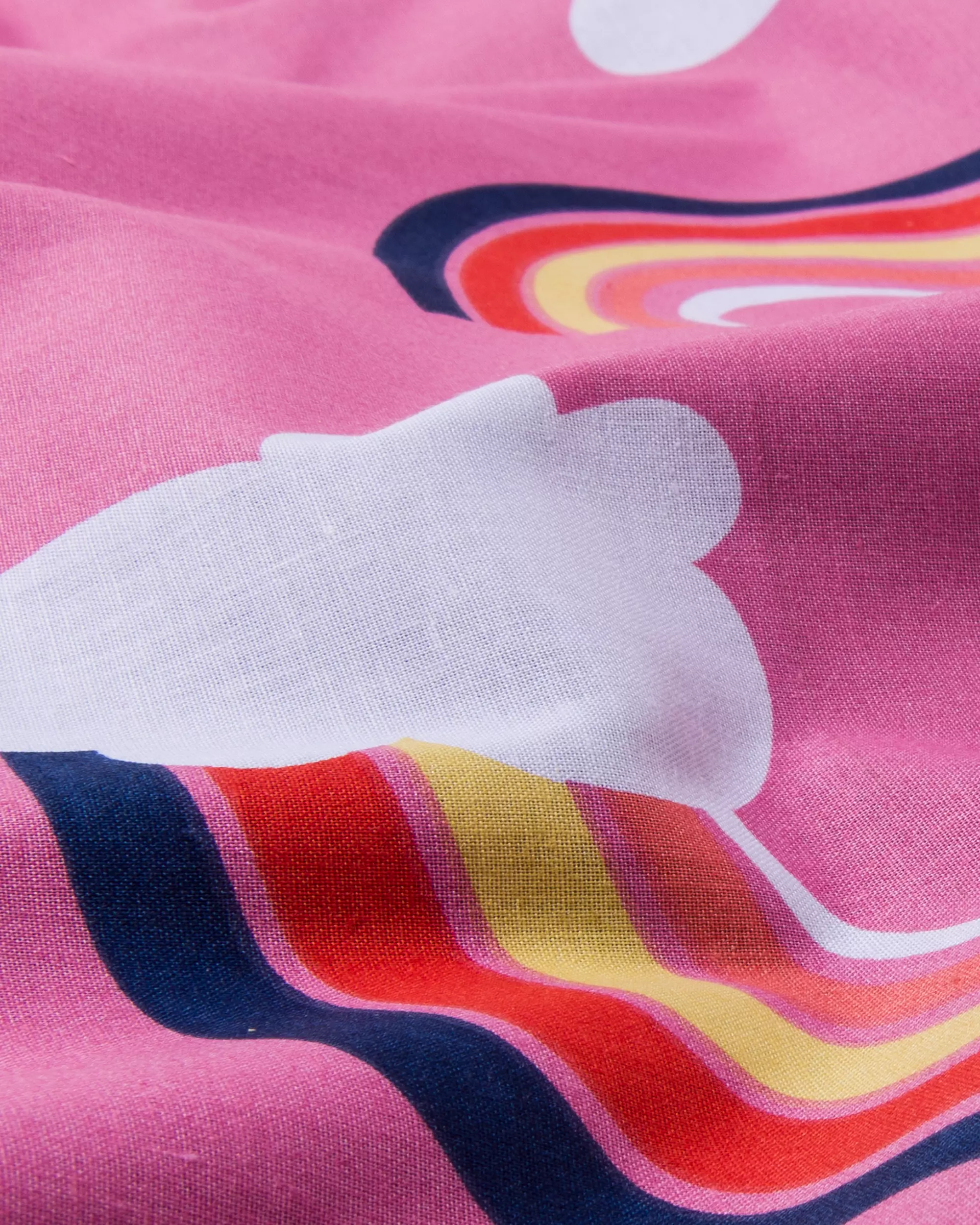 Kinderbettbezug 140 × 200 cm weiche Baumwolle Regenbogen