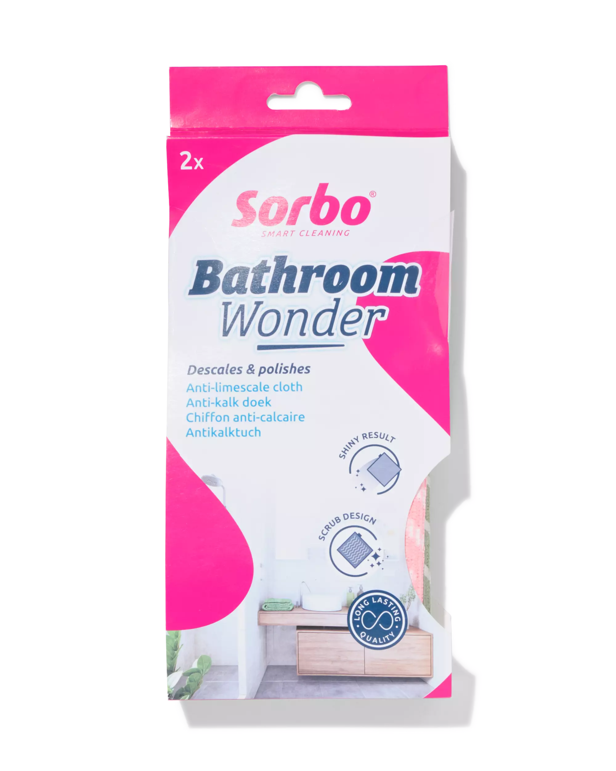 chiffons anti-calcaire Sorbo - lot de 2