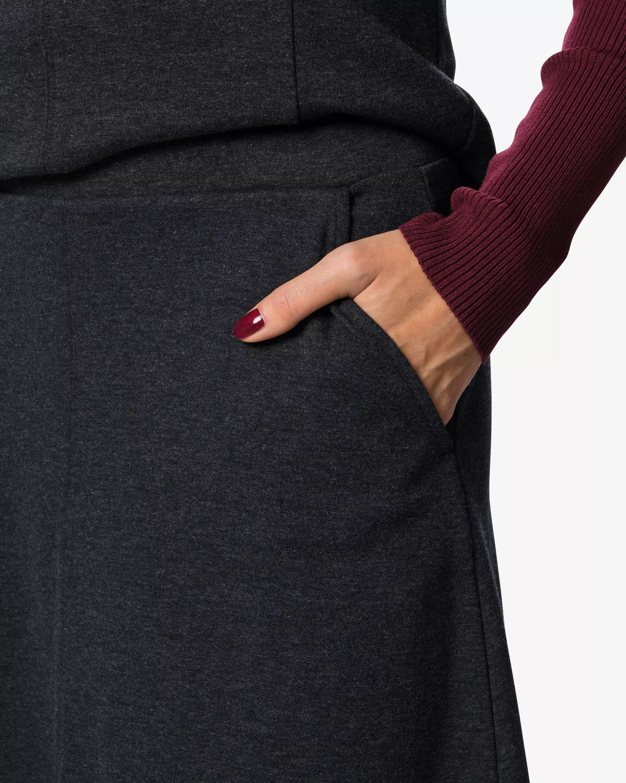 jupe femme coupe trapèze jersey