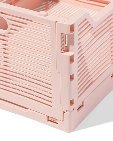 caisse pliante lettres recycl&eacute;e M rose p&acirc;le rose p&acirc;le M  30 x 40 x 17 - 39811076 - HEMA