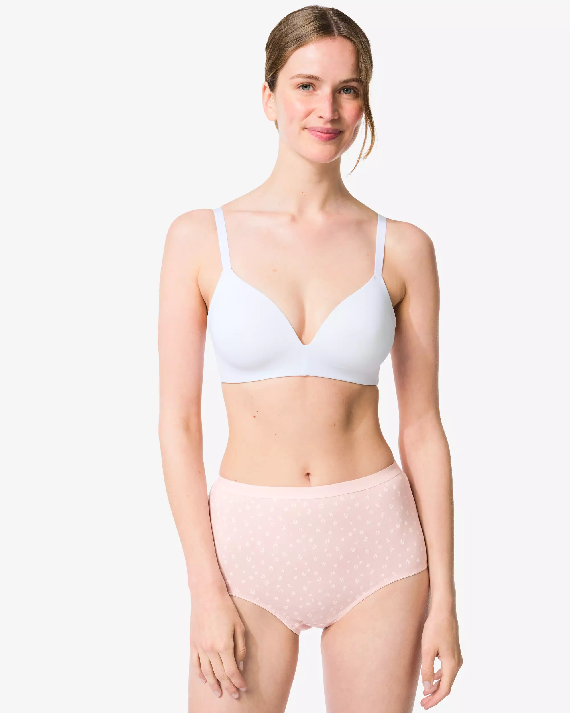 culotte taille haute femme coton fleurs - lot de 2