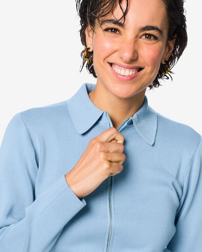 Damenstrickjacke Ivory hellblau hellblau - 36212470LIGHTBLUE - HEMA