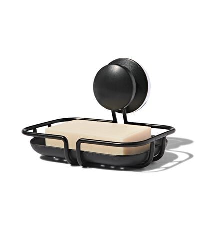 zeepbakje met zuignap zwart - 80300156 - HEMA