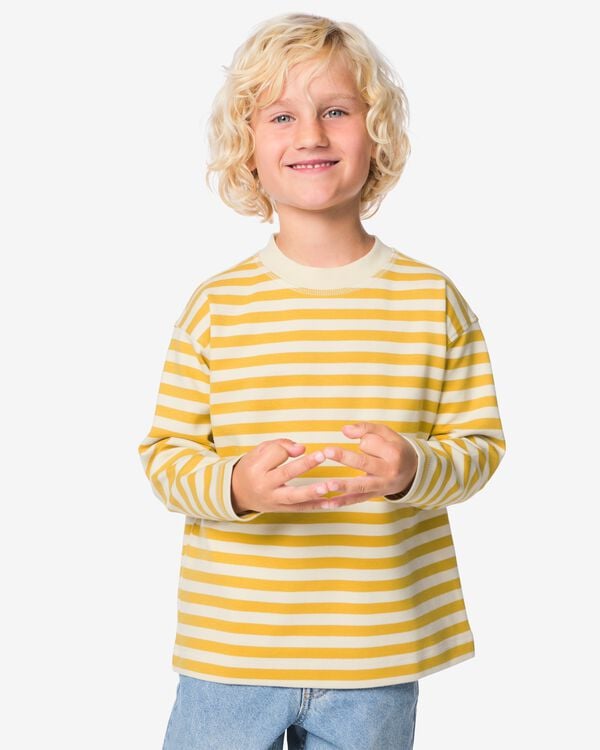 t-shirt enfant rayures vert vert - 30725418GREEN - HEMA
