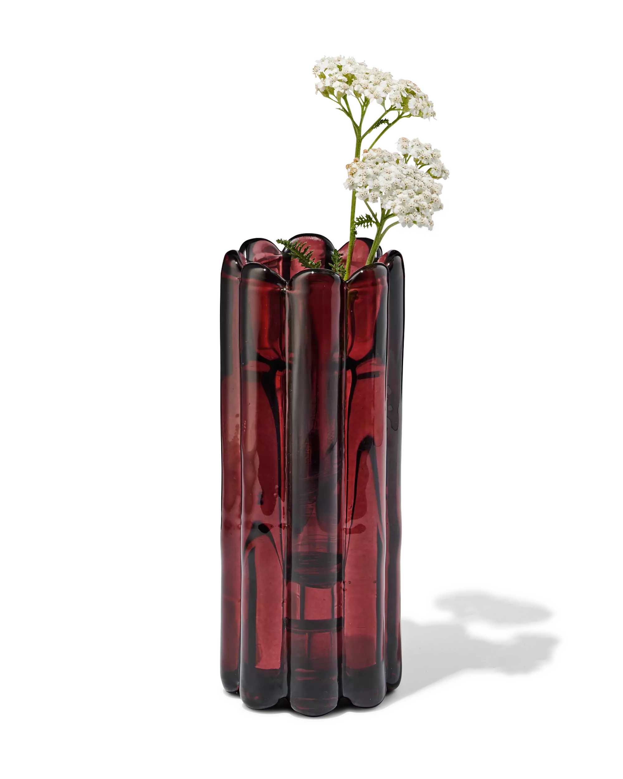 bougeoir 5,8x10 cm verre marron