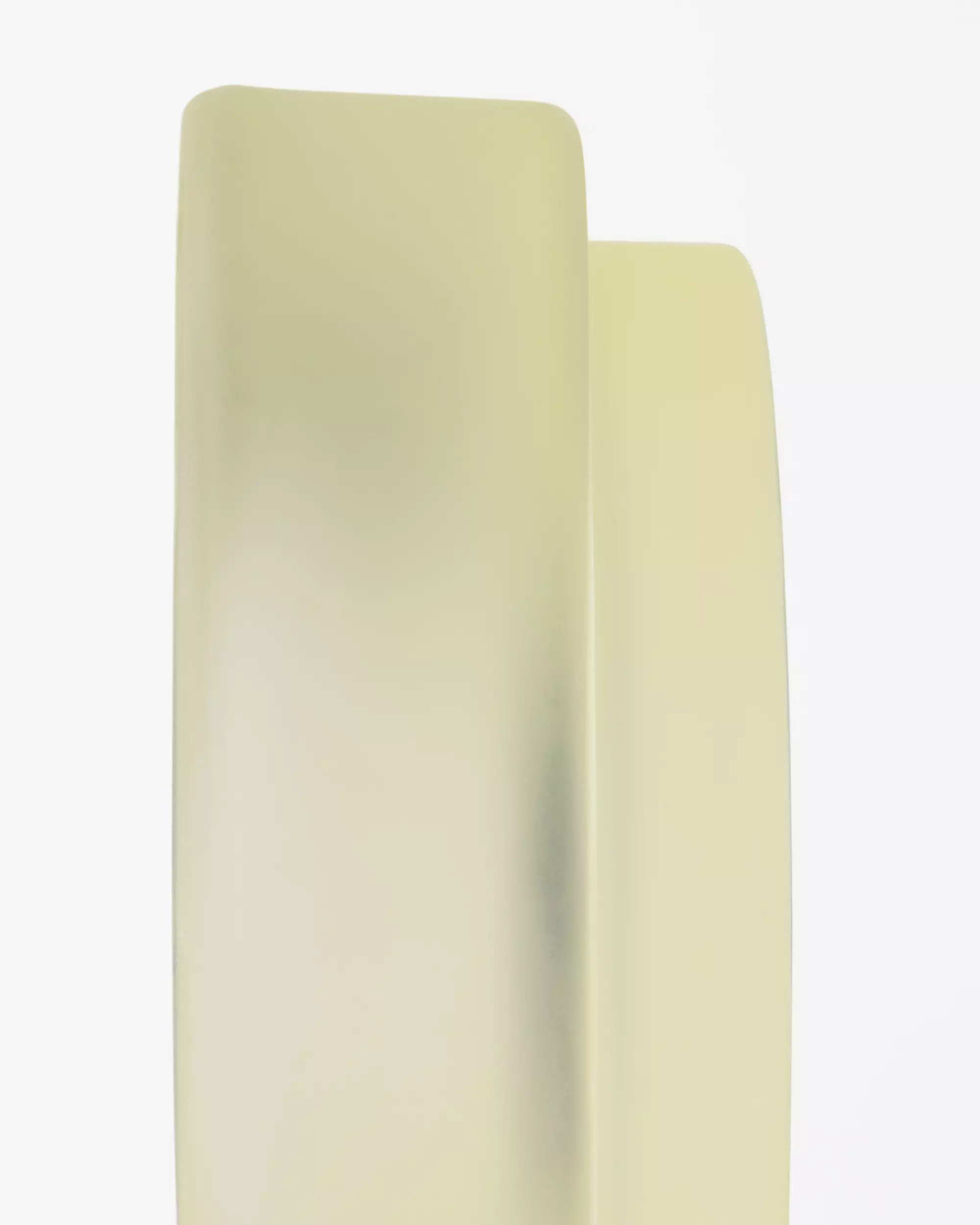 kaarsplateau ⌀9cm Kub glas mat geel