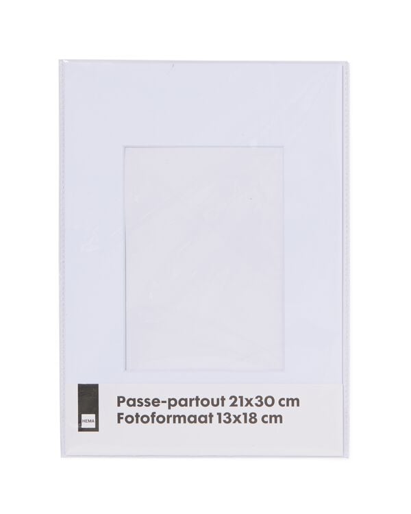 passepartout A4 blanc 13 x 18 - 13691026L13X18 - HEMA