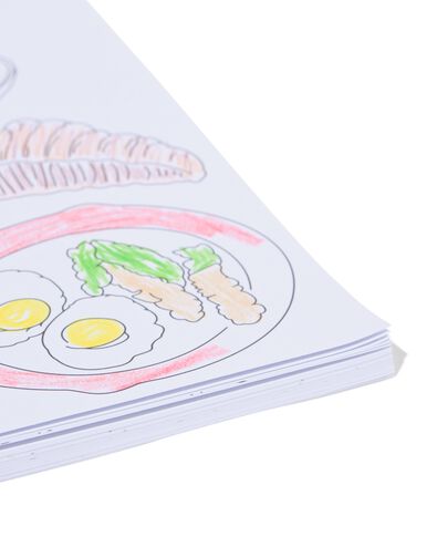 kleurboek A4 eten en drinken - 60702812 - HEMA