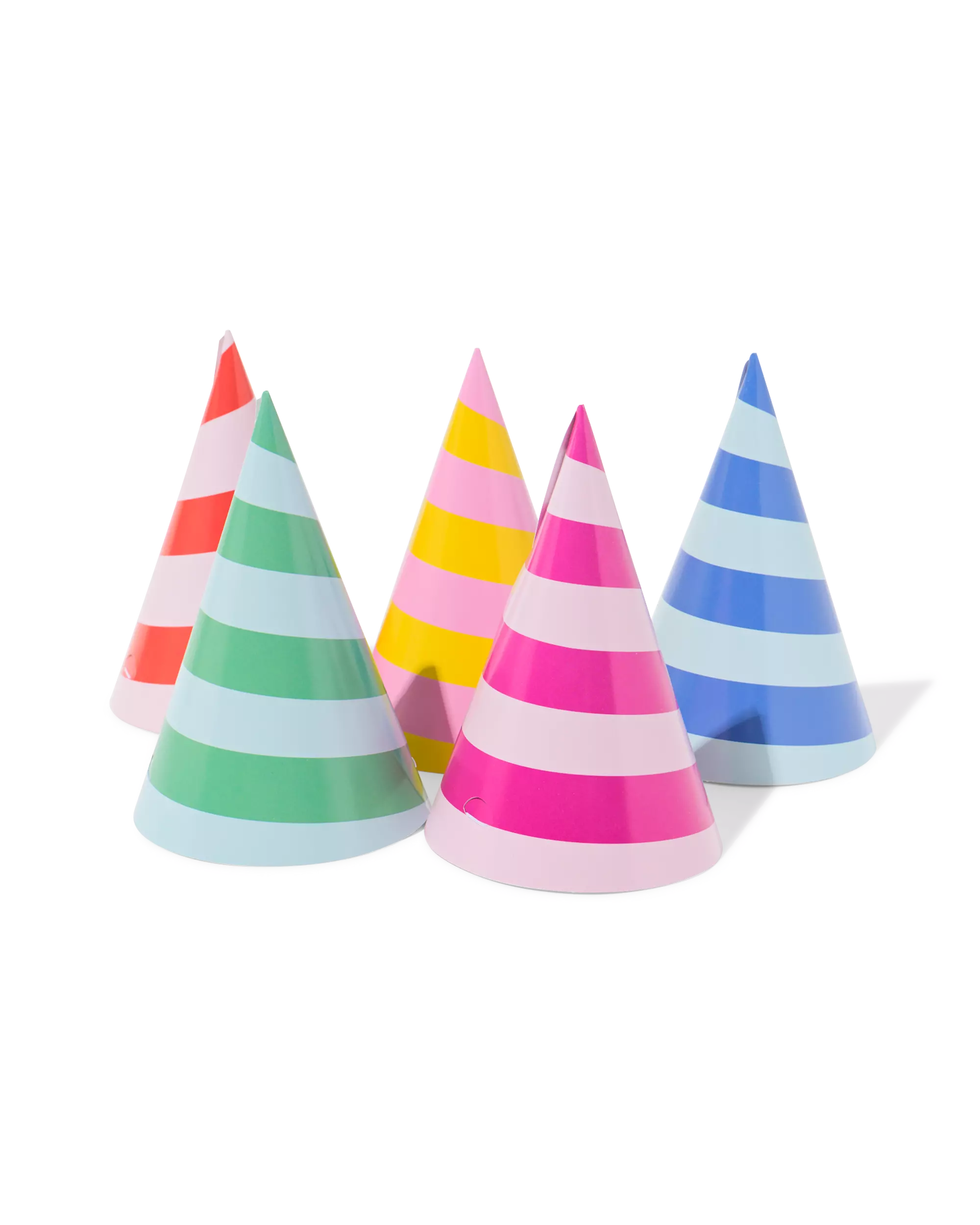Partyhüte gestreift – 8 Stück