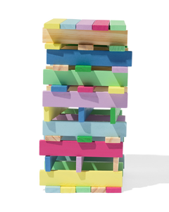 blocs de construction plats en bois 200 pièces