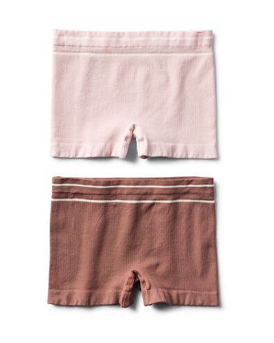 Kinderunterhose, nahtlos, gerippt &ndash; 2 St&uuml;ck braun braun - 19303520BROWN - HEMA