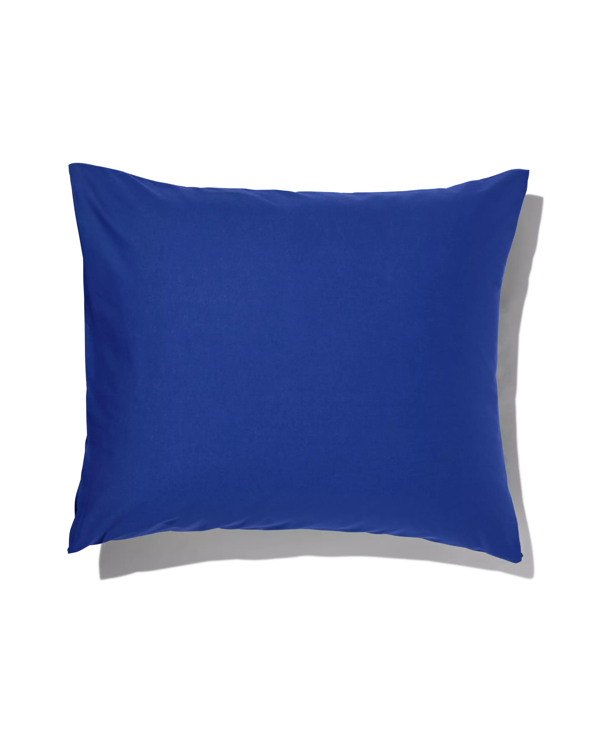 taie d'oreiller 60x70 cm coton doux bleu cobalt