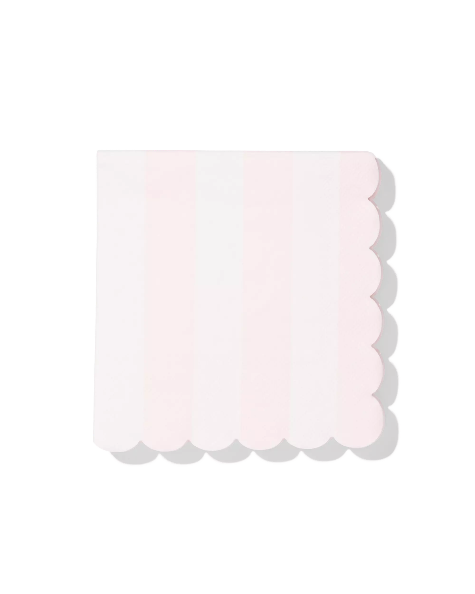 serviettes 24x24cm papier rayures roses - 20 pièces