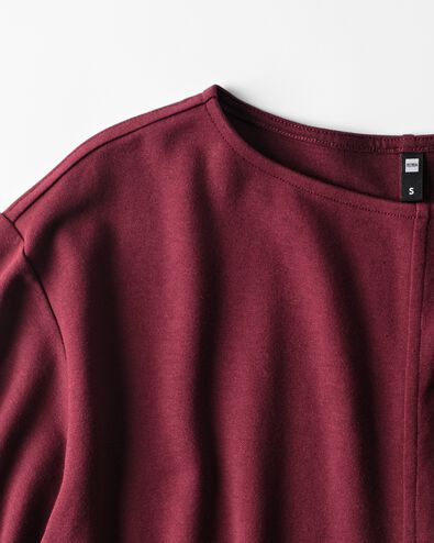 robe femme Otis regular fit jersey bordeaux bordeaux - 36214820BURGUNDYRED - HEMA