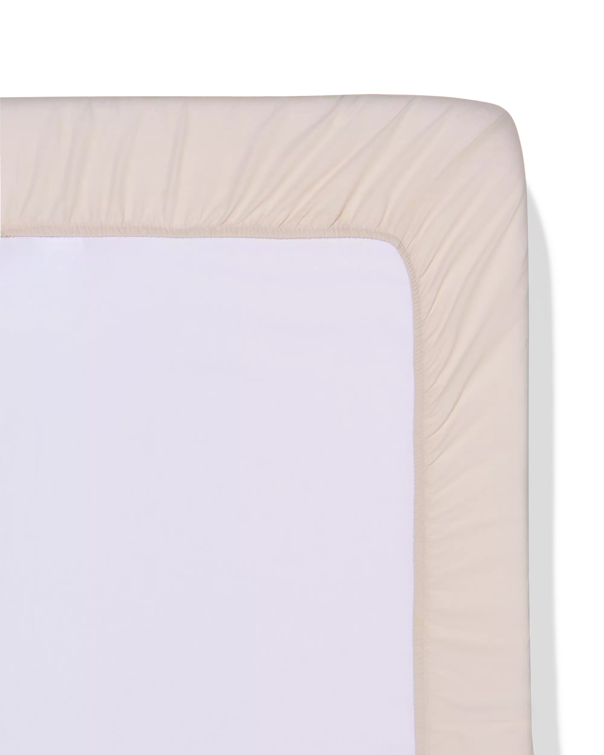 drap housse 180x220cm coton doux grège