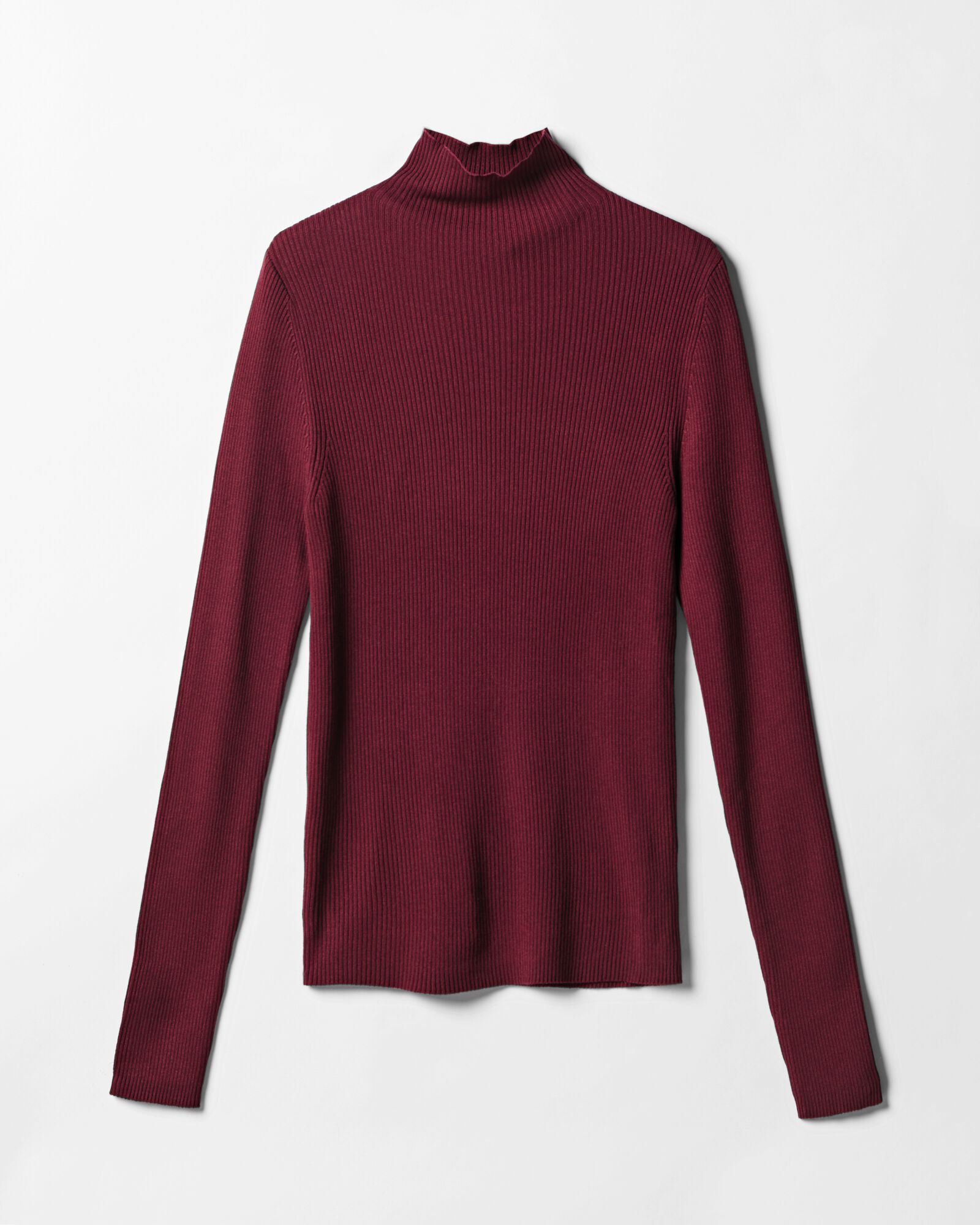 damestrui rib bordeauxrood bordeauxrood - 36214840BURGUNDYRED - HEMA