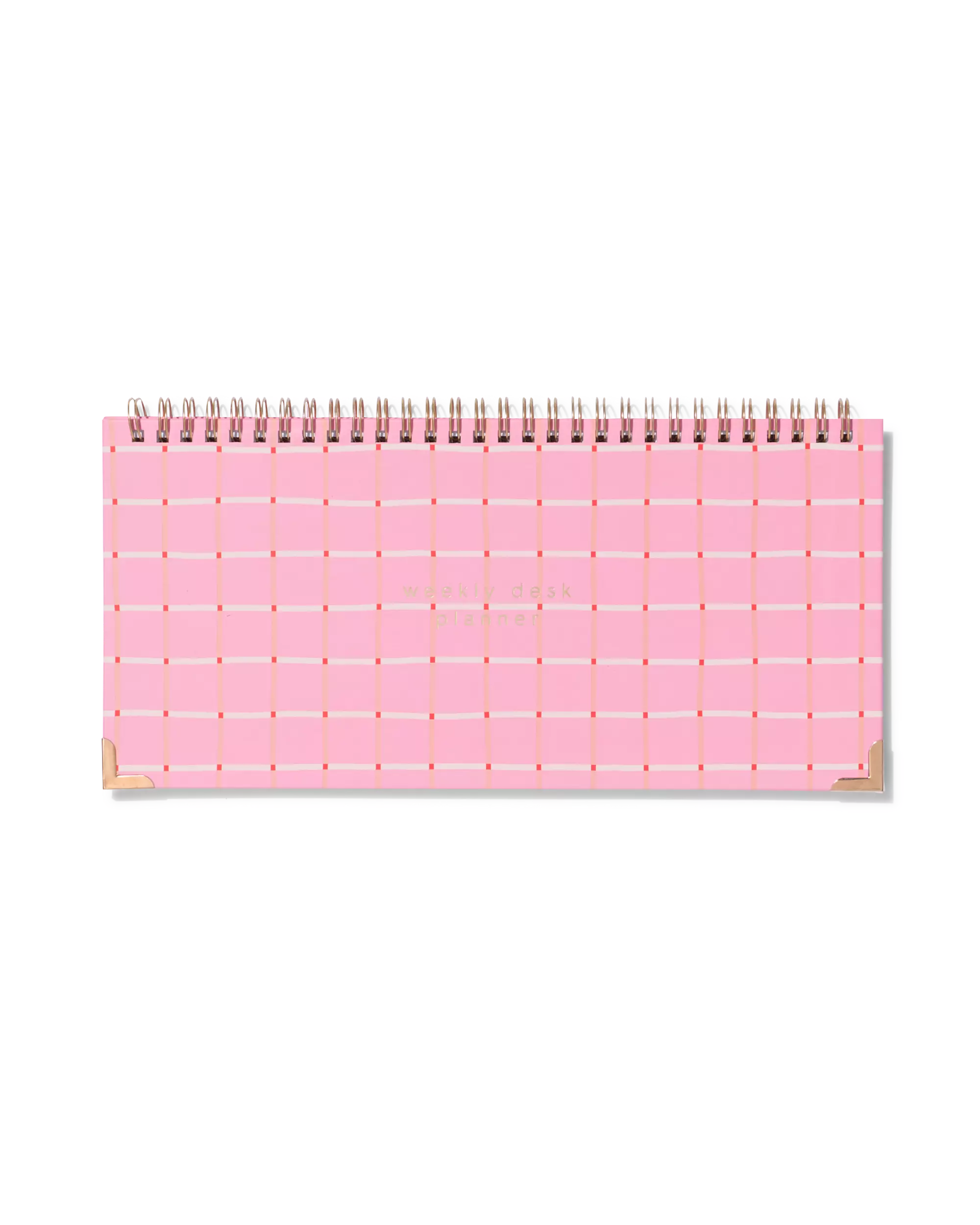 agenda hebdomadaire de bureau avec spirale 13x27