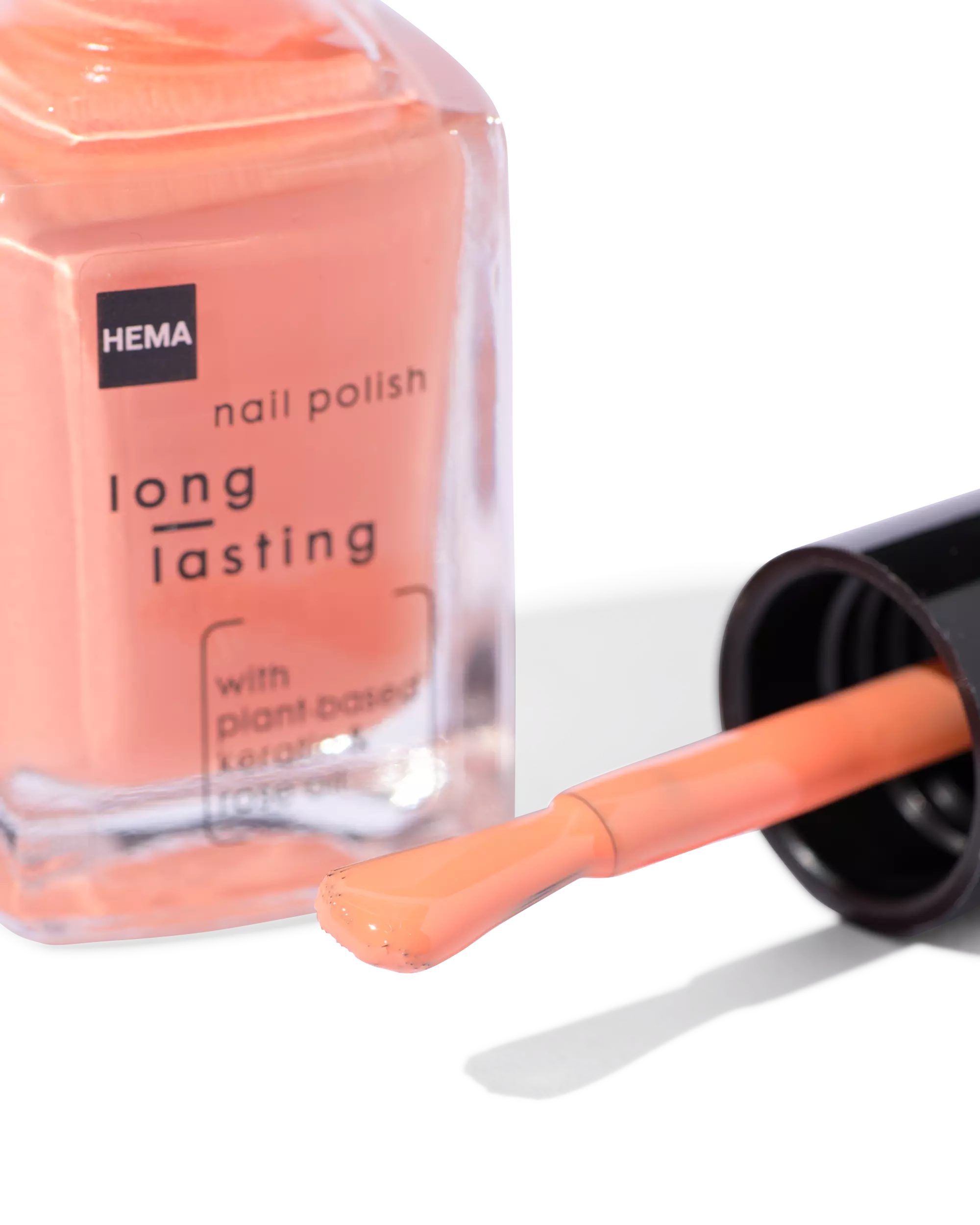 Langhaltender Nagellack im Set, Orange und Glitter, 2-tlg.