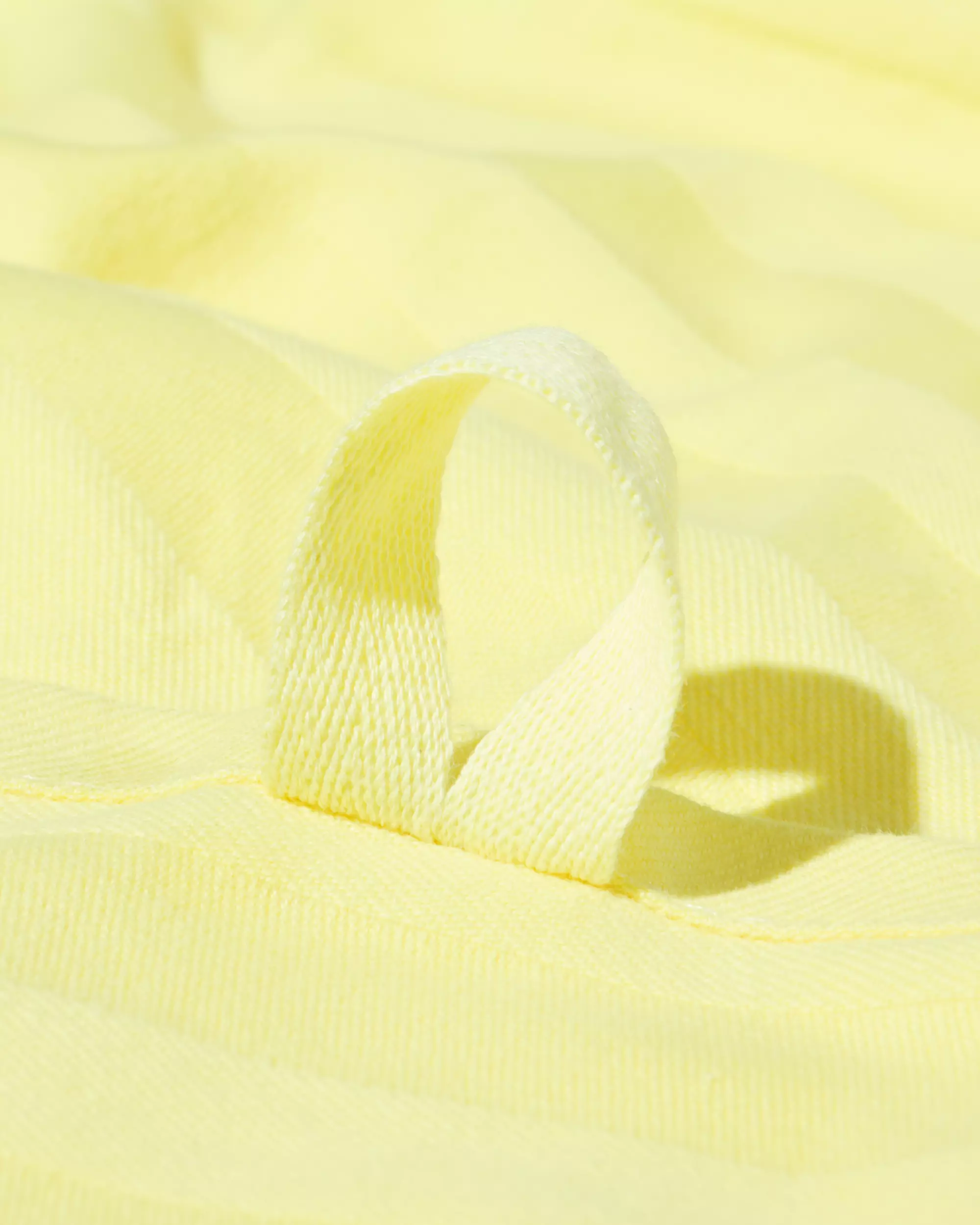 torchon 65 x 65 cm coton jaune