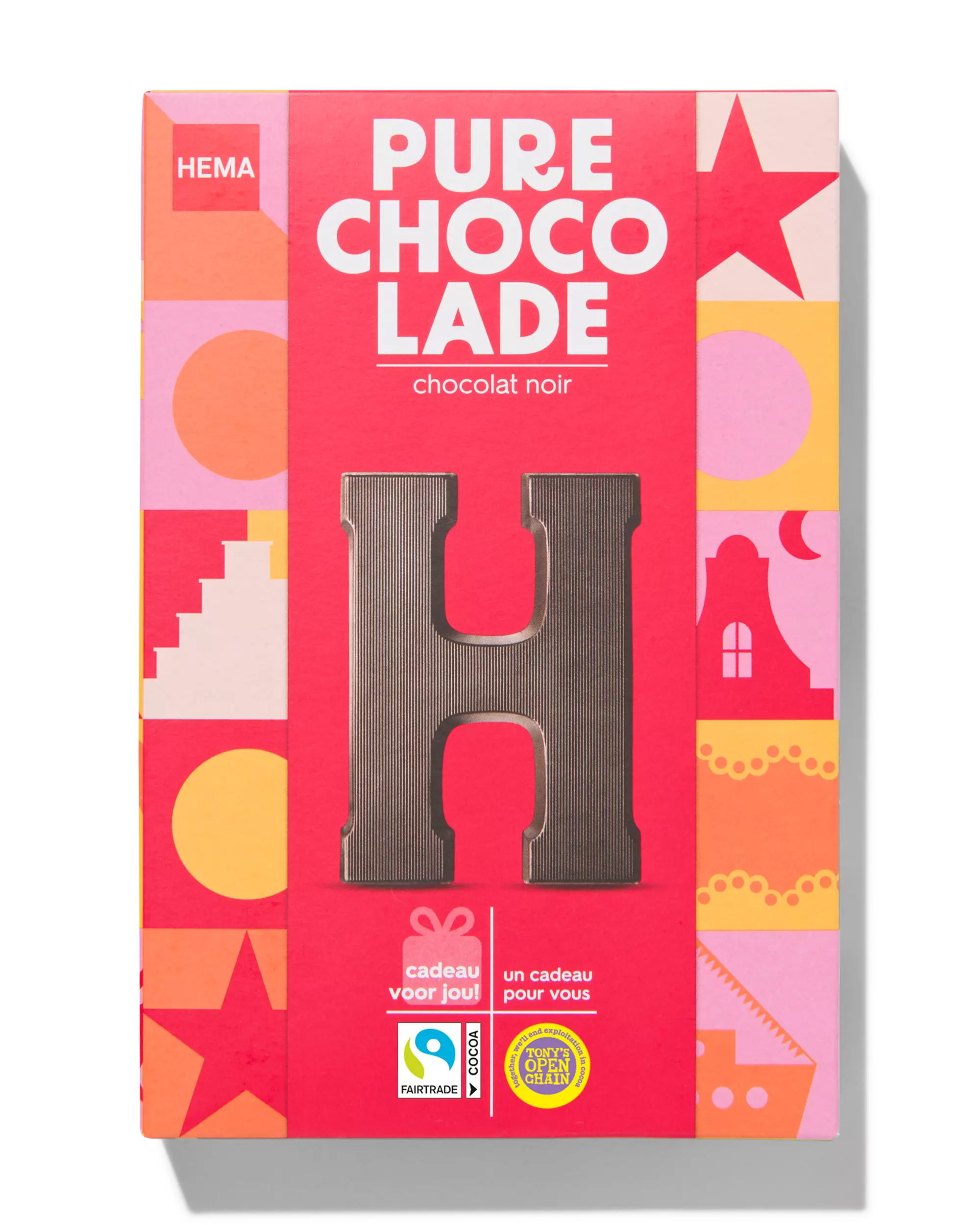 chocoladeletter puur H 140g