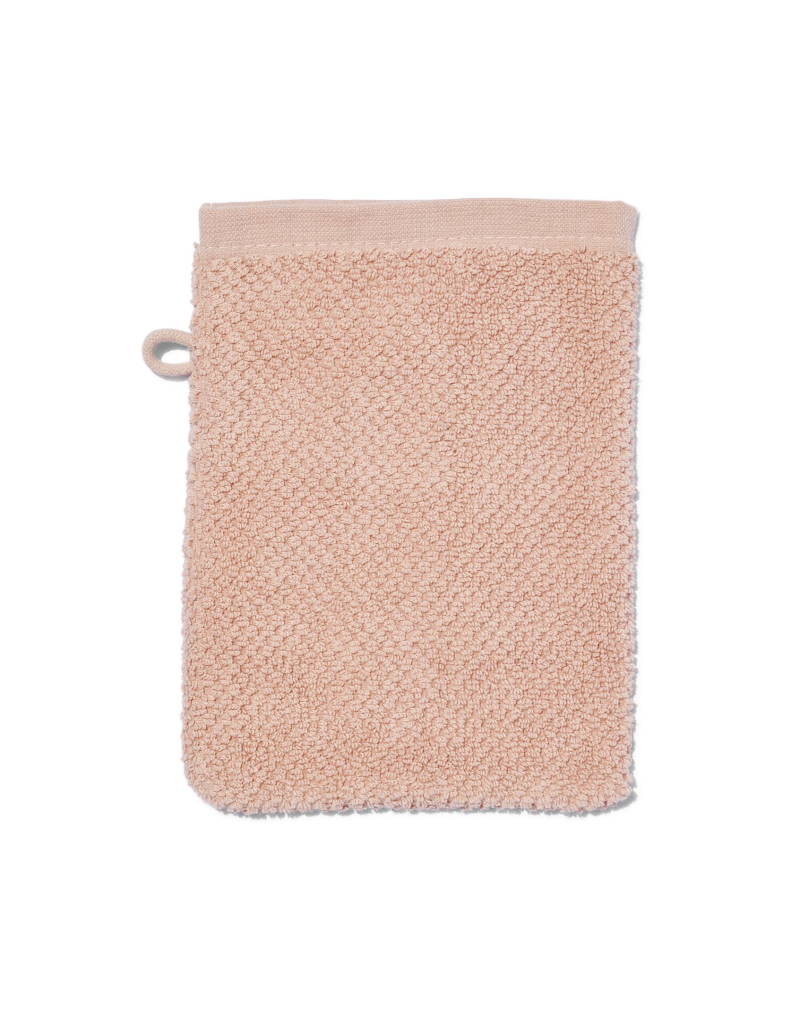 gant de toilette 2&egrave;me vie coton recycl&eacute; 16x21 vieux rose - 5240216 - HEMA