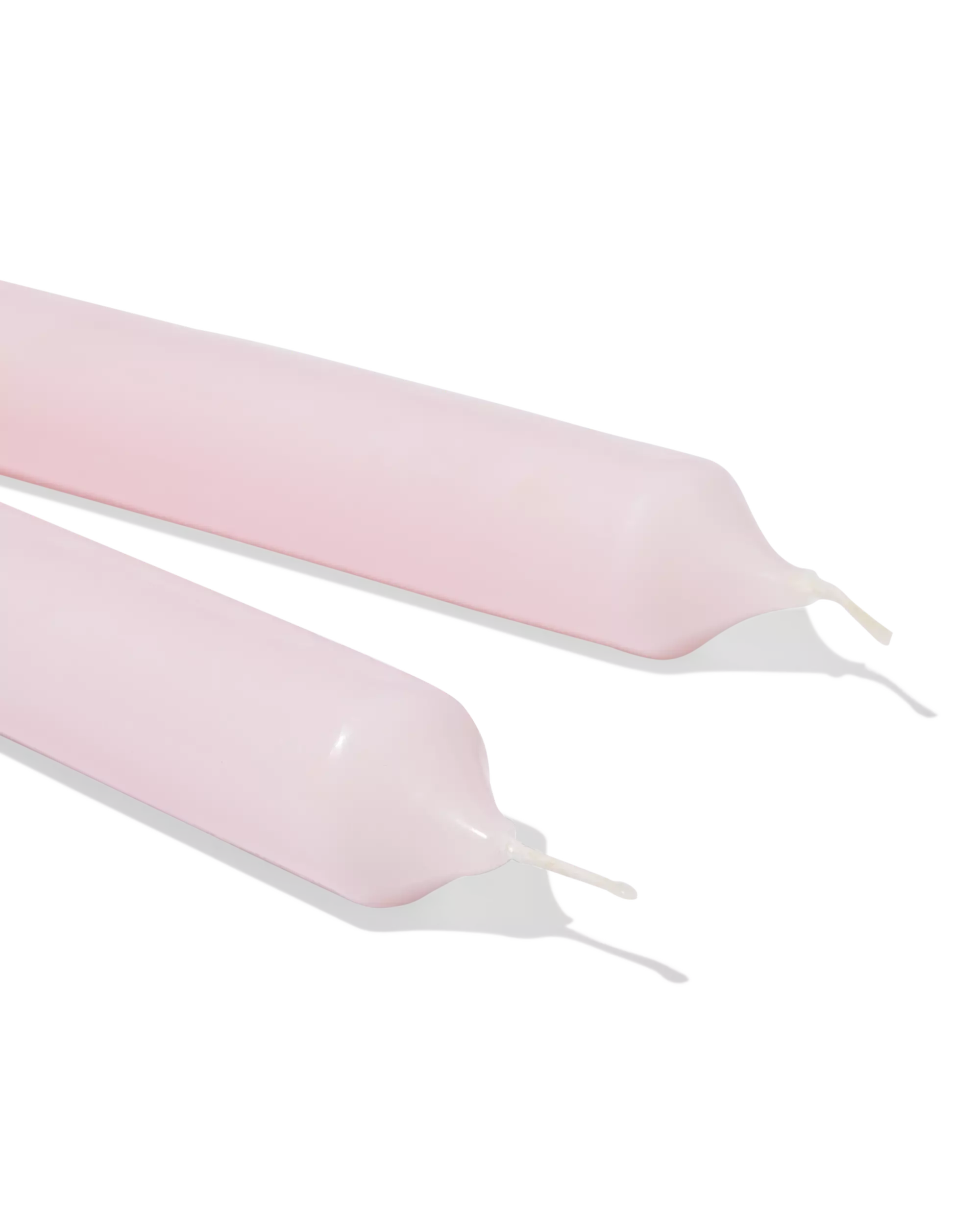 bougie longue longues Ø2,2x29cm rose pâle - 12 pièces