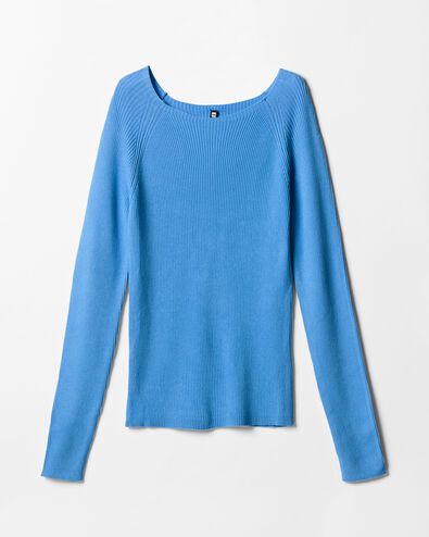 damestrui rib blauw blauw - 36214870BLUE - HEMA