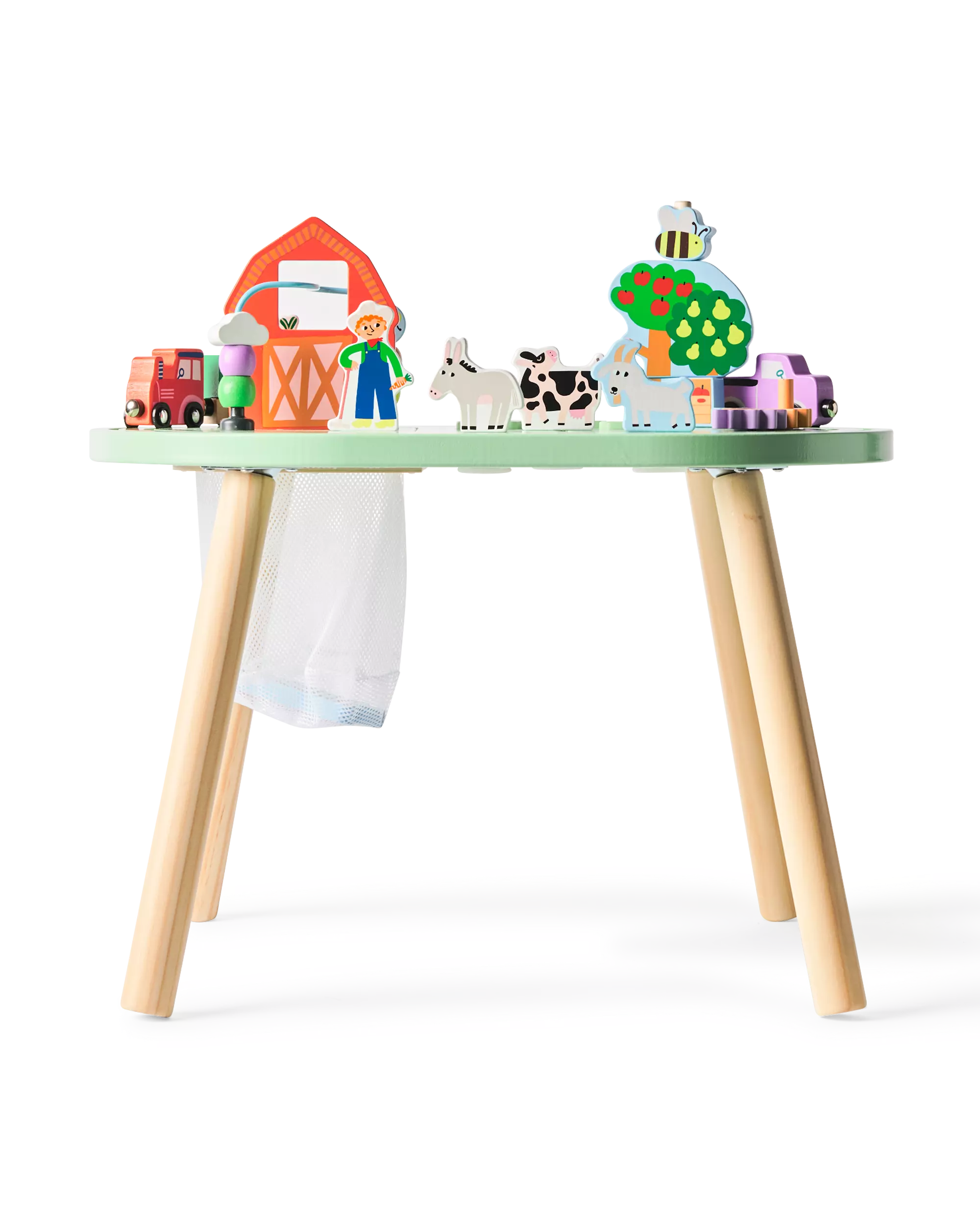 table d'activités 52,5 x 49,2 cm bois ferme