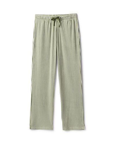 pantalon de pyjama femme velours ray&eacute; vert vert - 23401791GREEN - HEMA