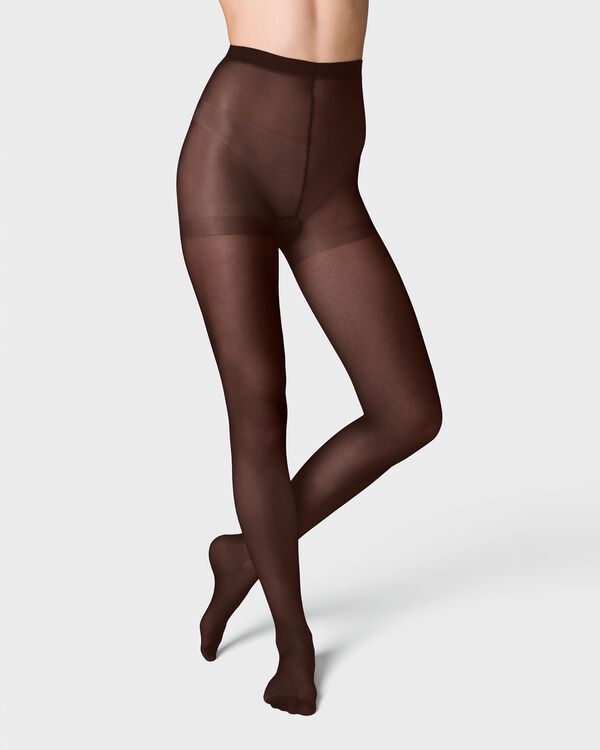 panty opaque temp tech 40 denier bruin bruin - 4050250BROWN - HEMA