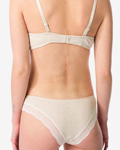 dames brazilian rib met kant naturel naturel - 21900334NATURAL - HEMA