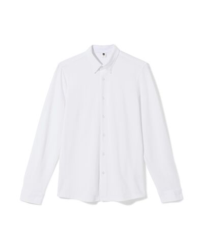 chemise homme Billy piqu&eacute;e blanc cass&eacute; blanc cass&eacute; - 2101870OFFWHITE - HEMA