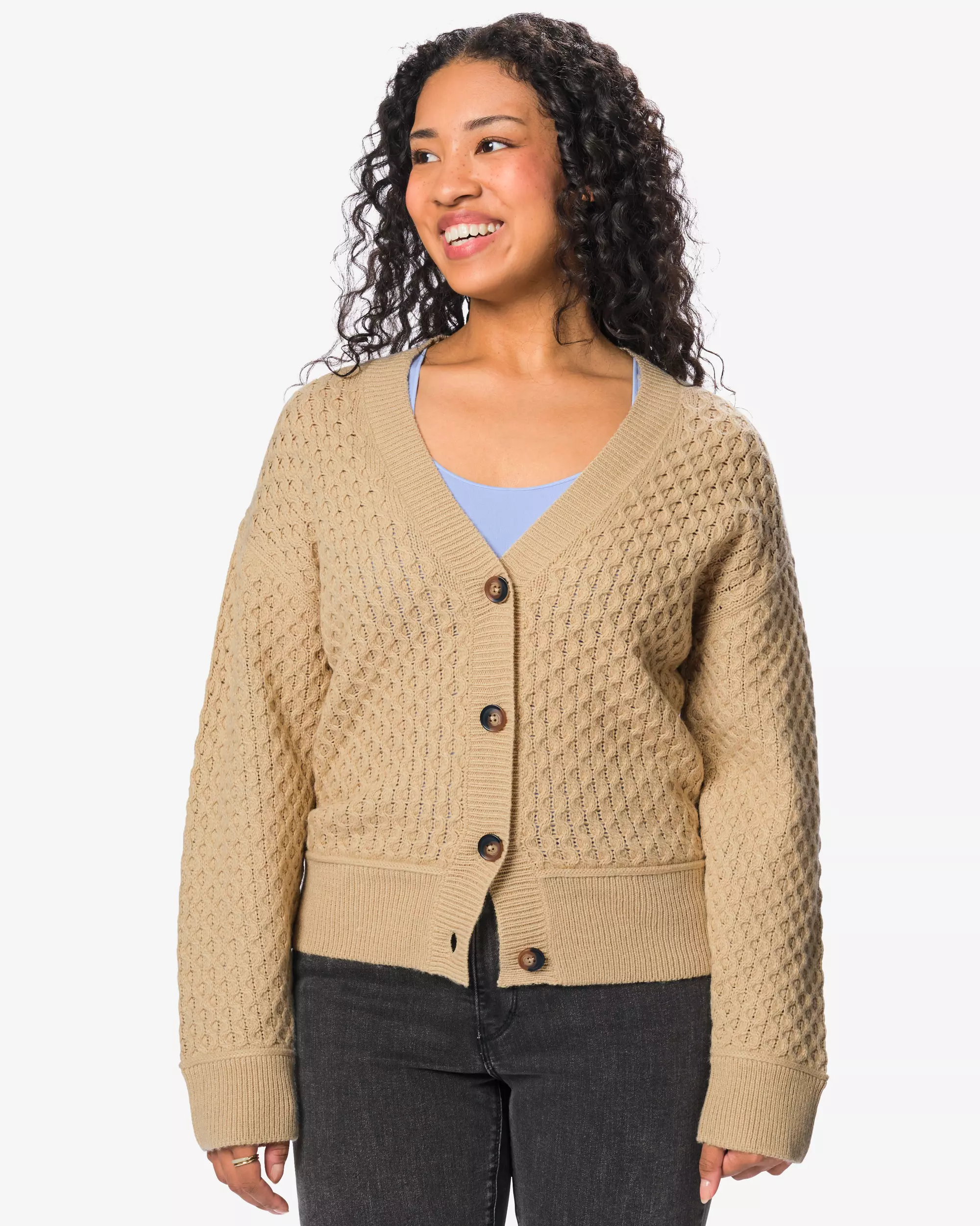 damesvest grofgebreid