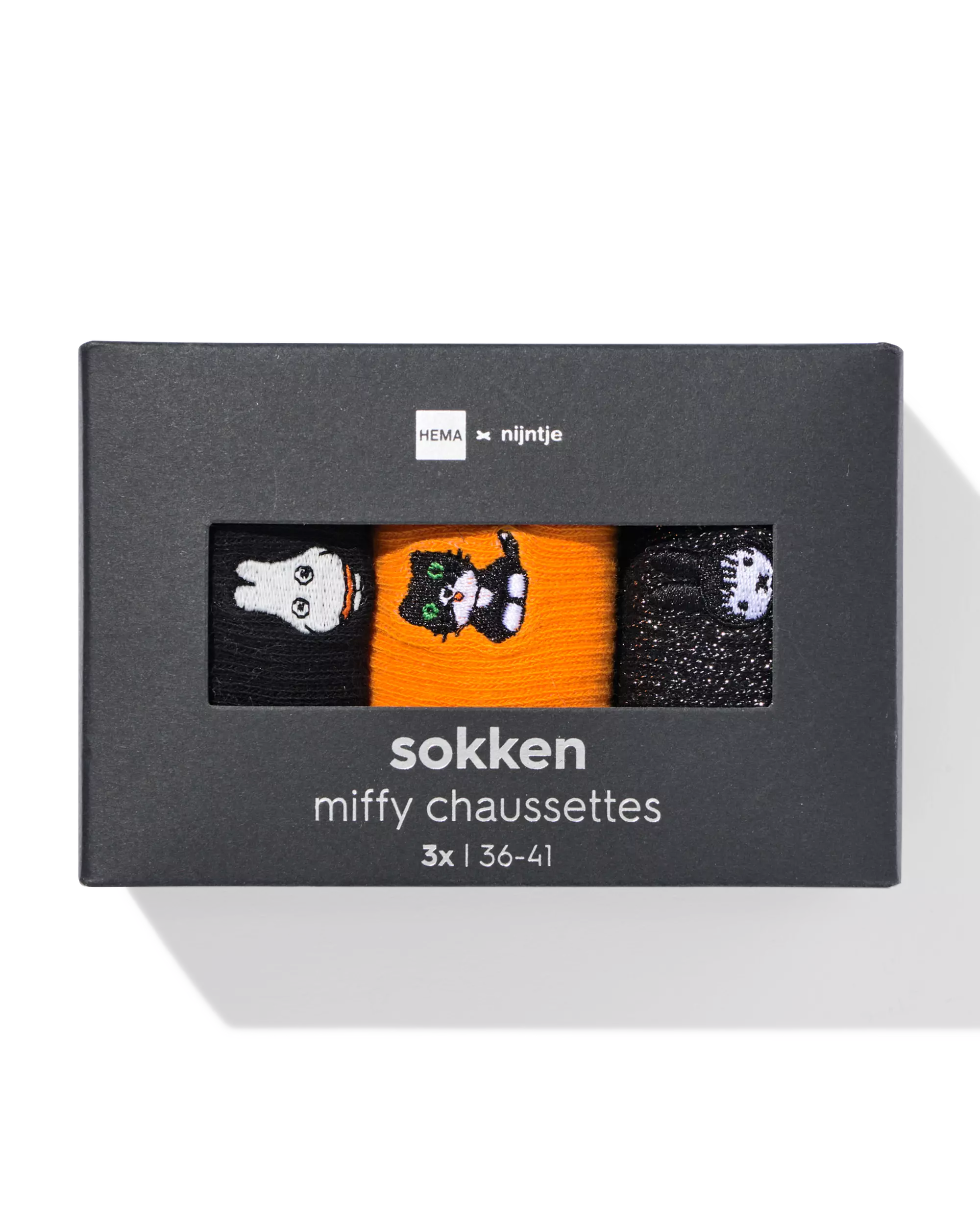 nijntje sokken maat 36-41 Halloween - 3 paar