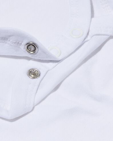 body &ndash; coton biologique stretch - 2 pi&egrave;ces blanc 50/56 - 33355111 - HEMA