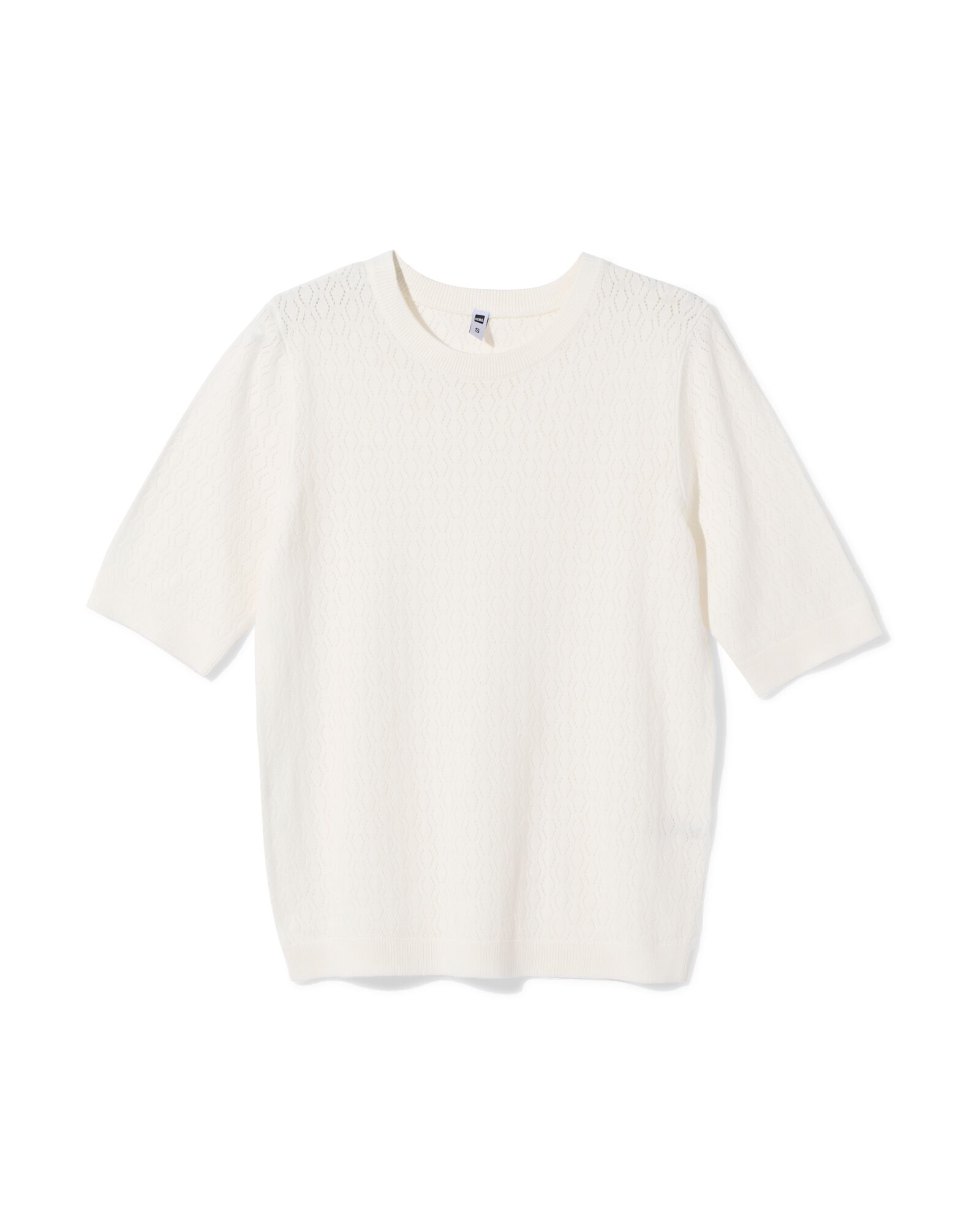 Damenpullover, strukturiert wei&szlig; wei&szlig; - 36212940WHITE - HEMA