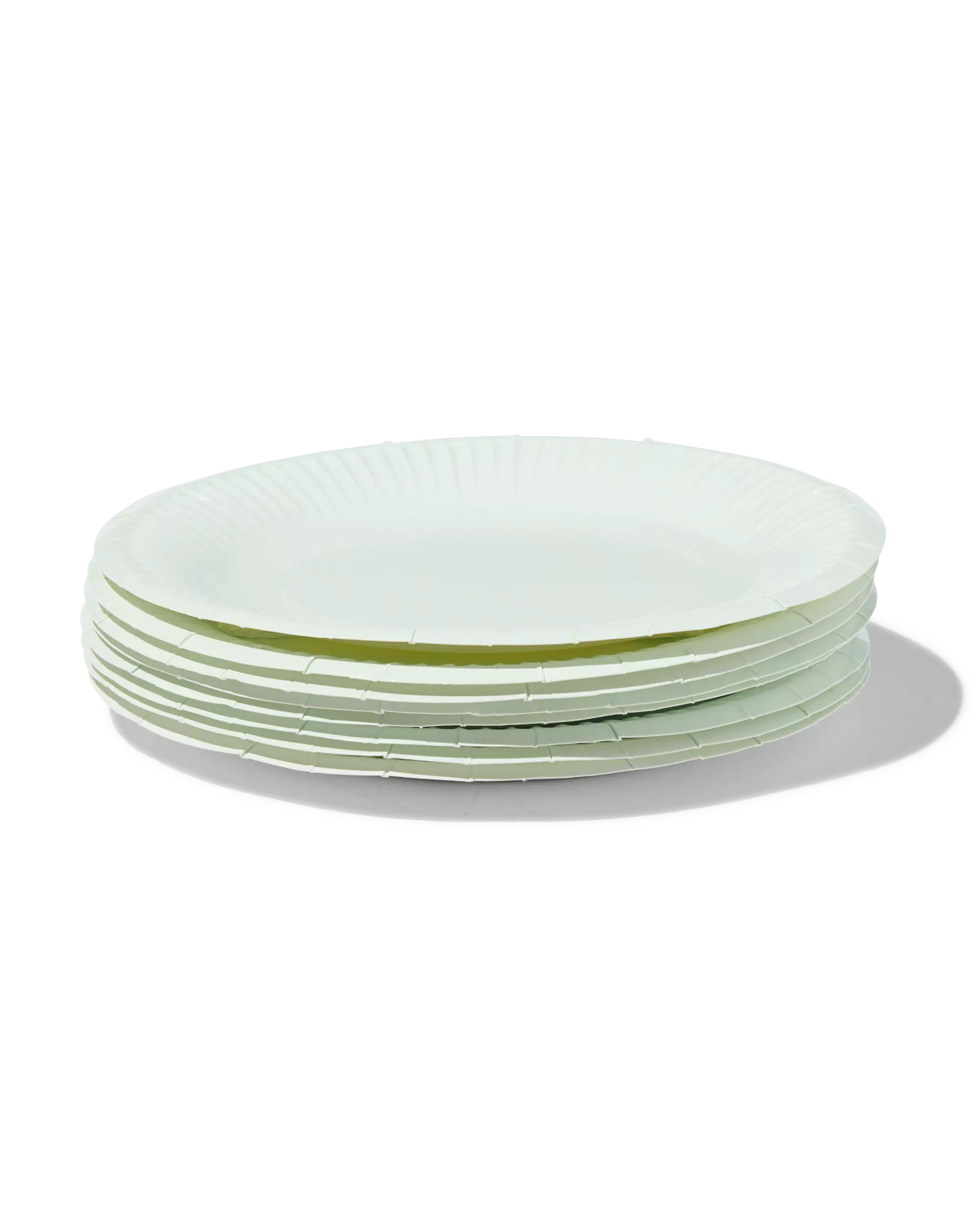 8 assiettes à dessert en carton Ø17.5cm bleu