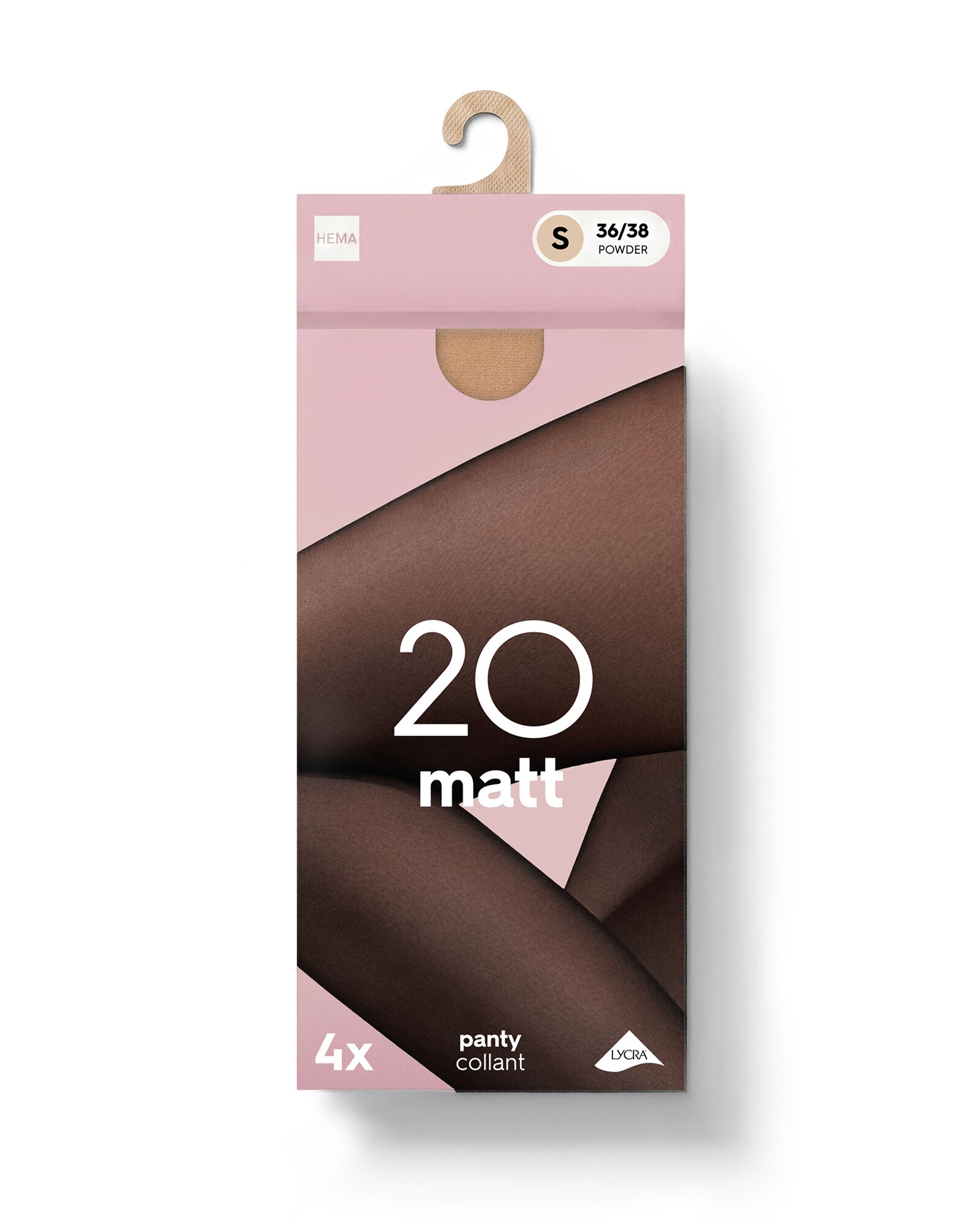 collants 20 deniers mats - 4 pi&egrave;ces poudre poudre - 4012255POWDER - HEMA