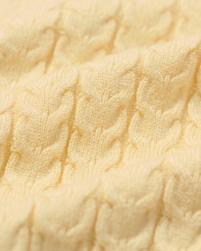 damesvest kabel geel geel - 36214020YELLOW - HEMA