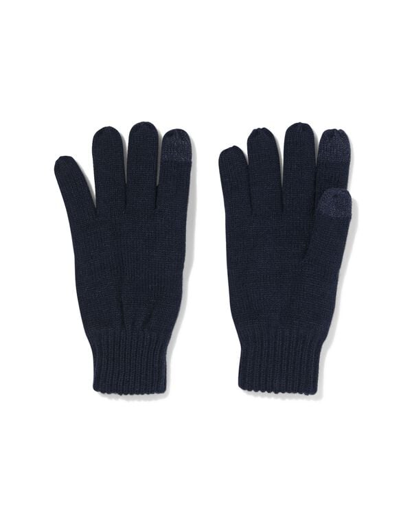 herenhandschoenen donkerblauw donkerblauw - 16500055DARKBLUE - HEMA